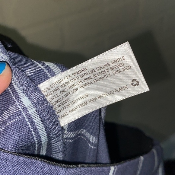 A New Day pants windowpane mock flare stretch size 2‎ high rise NEW - Picture 5 of 5